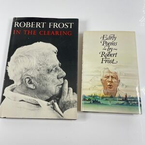 Robert Frost In the Clearing & Early Poems Hardcover Poetry Book Lot READ